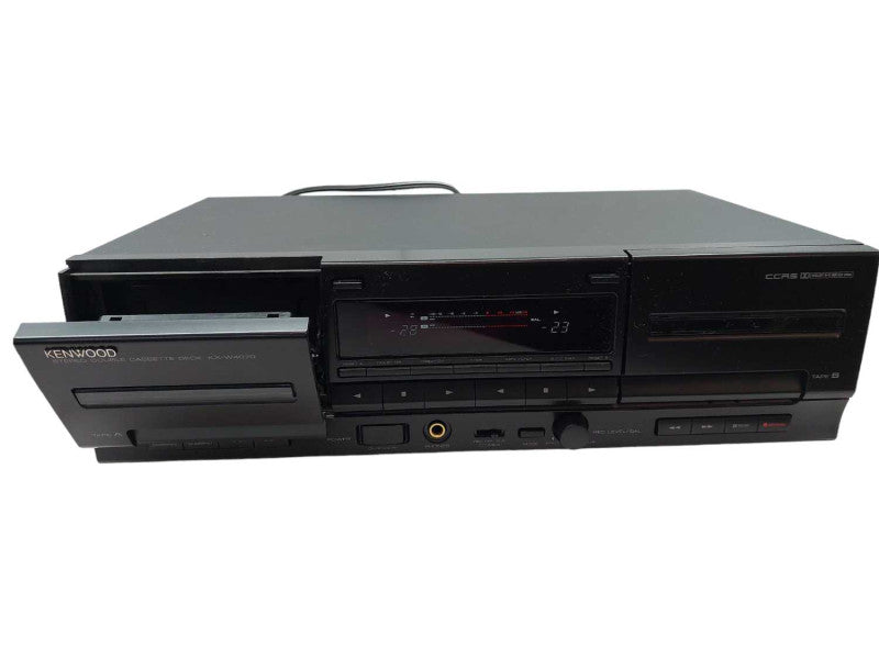 Kenwood Stereo Double Cassette Deck Model : KX-W4070 =