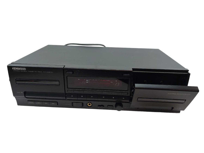 Kenwood Stereo Double Cassette Deck Model : KX-W4070 =