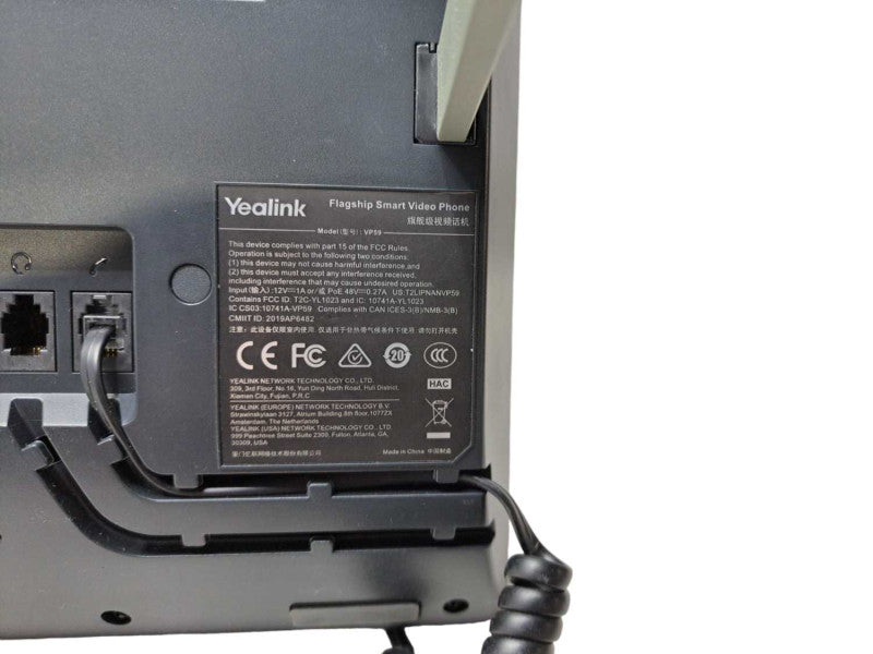Yealink VP59 | IP Flagship Smart Video SIP PoE Wi-Fi Touchscreen Phone )