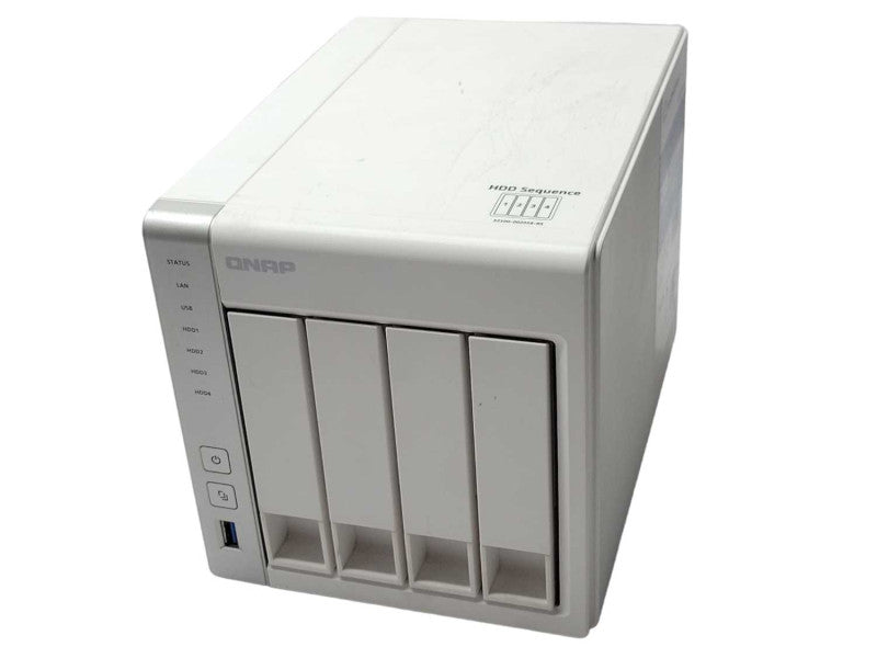 QNAP 4-Bay Network Attached Storage TS-431 w/ 4x HDD Trays, READ _