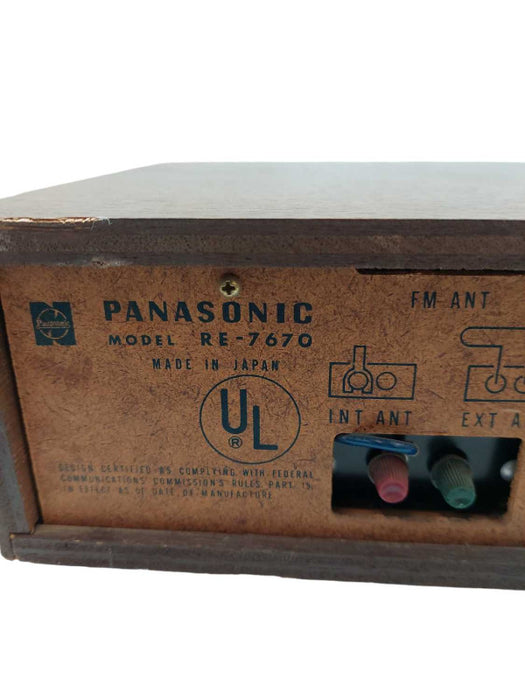 Panasonic FM AM Multiplex Stereo Model: RE-7670 Made in Japan =