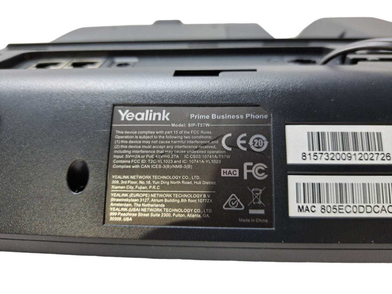 Yealink SIP-T57W Prime Business Phone | PoE Touch Screen | Factory Reset )