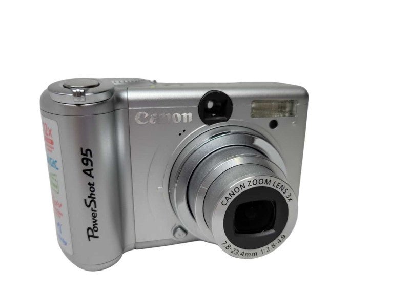 Canon PowerShot A95 5MP Digital Camera Silver AiAF %