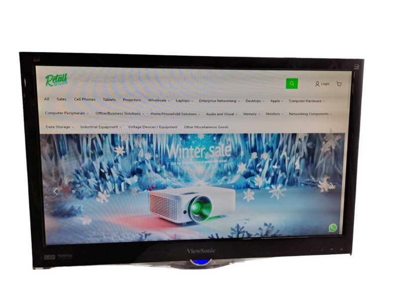 Viewsonic VX2450WM-LED | 24\\" Full HD LED Monitor | VGA DVI | Tested )
