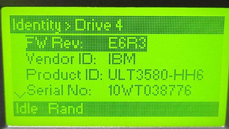 IBM 35P1982 FC Short wave LTO6 8Gb/Sec Internal Tape Drive Q_