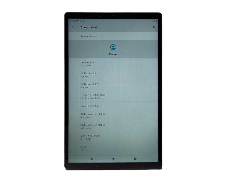 Kinstone KST103SD 10.1\\" Tablet (Silver 128GB) Unlocked  $