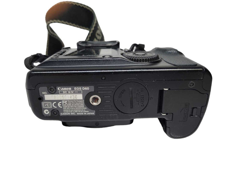 Canon EOS D60 6.3 MP DSLR Camera - Black (Body Only) %