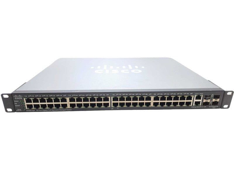 Cisco SG500-52P | 52-Port Gigabit PoE Stackable Managed Network Switch )