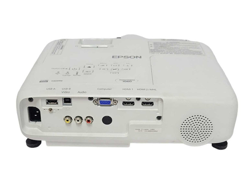 Epson LCD Projector Home Cinema 1060 H849A, 475 Lamp Hours, No Remote _