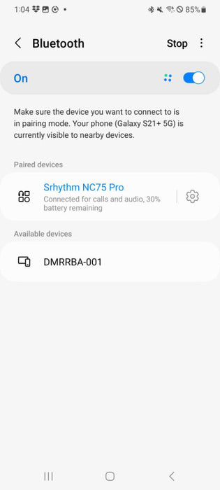 Srhythm NC75 Pro Wireless Noise Cancelling Stereo Headset Q_