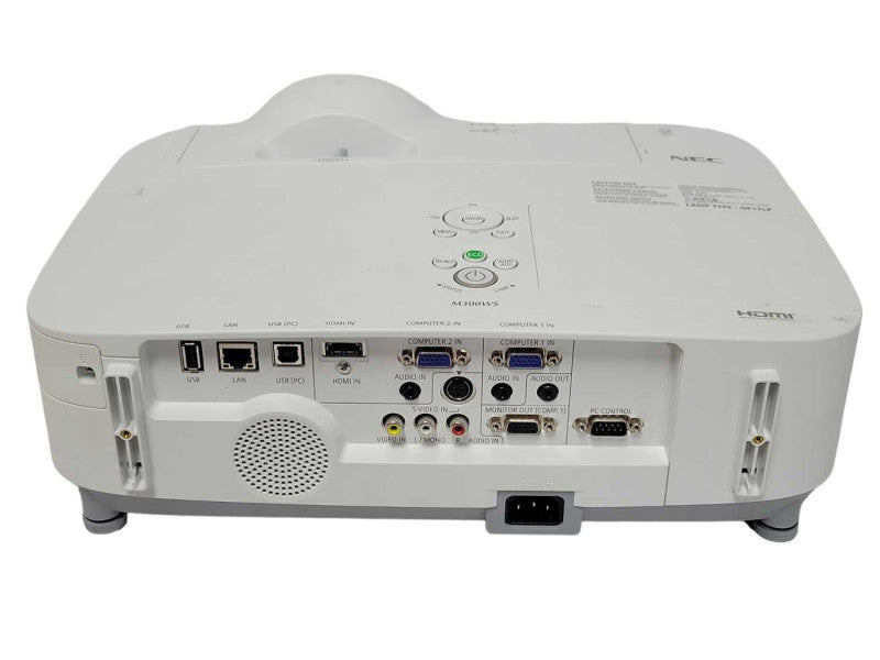 NEC NP-M300WS 3LCD Projector 3000 ANSI Short-Throw HDMI, No Remote, SEE _