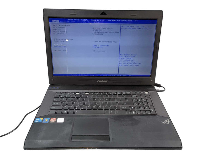 ASUS ROG G73J| i7-720QM | 16GB DDR3 | NO HDD | FOR PARTS/REPAIR  Î²