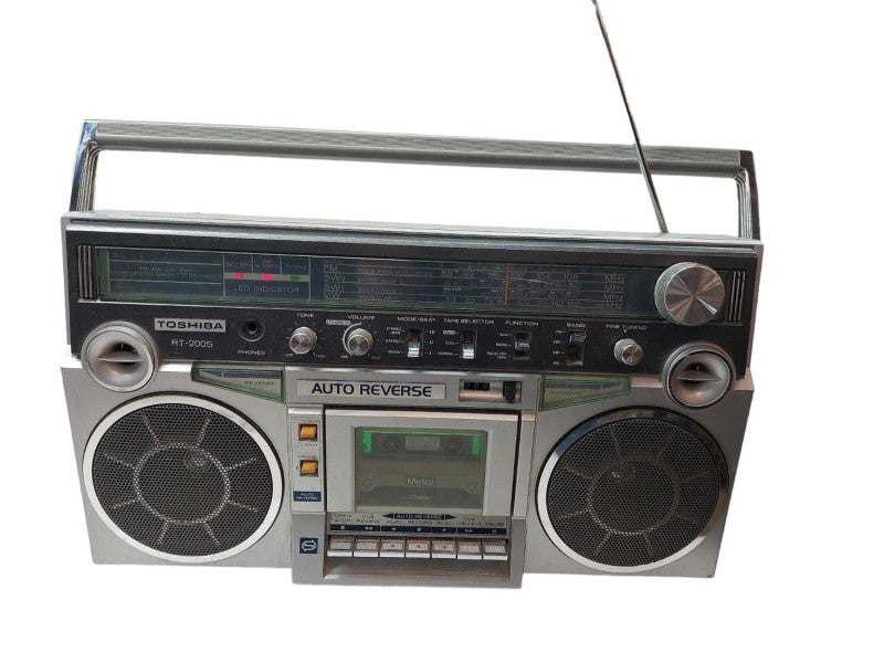 Vintage Toshiba Ghetto Blaster BoomBox Radio Cassette  Model: RT-200S â