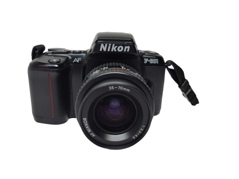 Nikon F-601 Black AF NIKKOR 35-70mm F3.3-22 w/ Strap  From Japan %