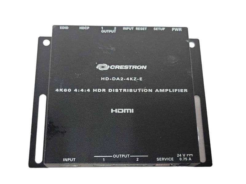 Crestron HD-DA2-4KZ-E 1:2 HDMI Distribution Amplifier 6509696, READ _