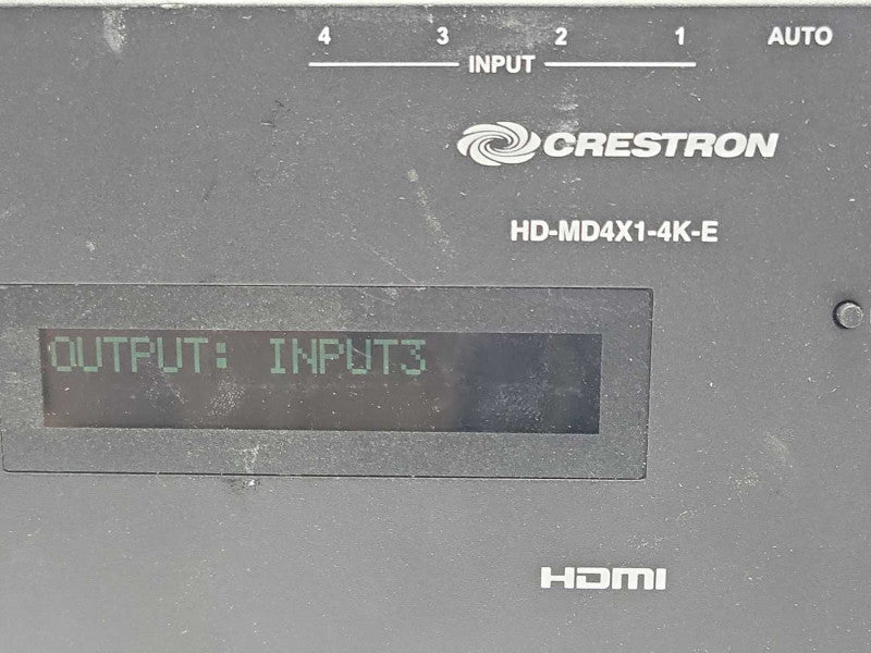 Crestron HD-MD4X1-4K-E 4x1 4K HDMI Switcher, READ _