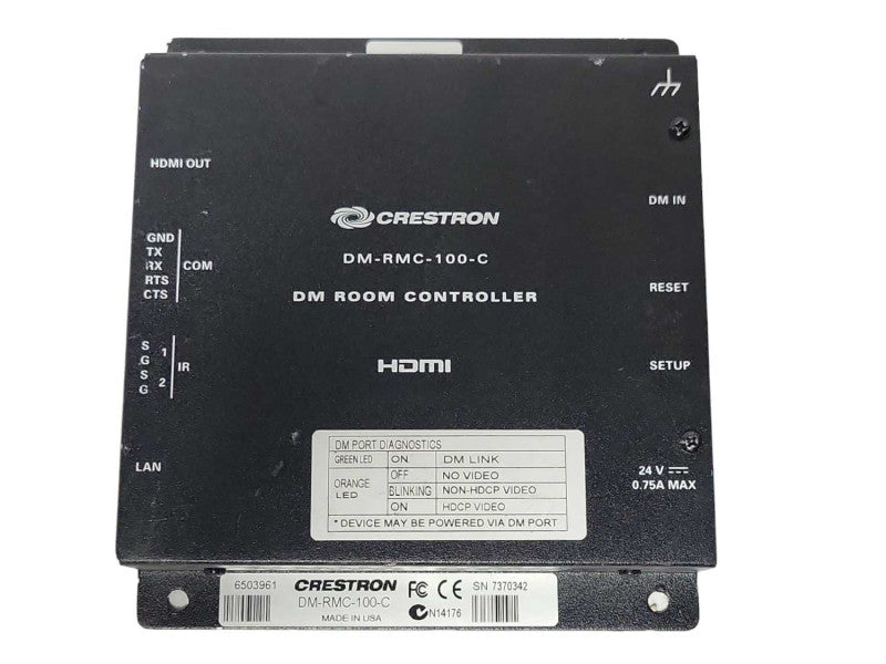 Crestron DM-RMC-100-C DM Room Controller HDMI, READ _