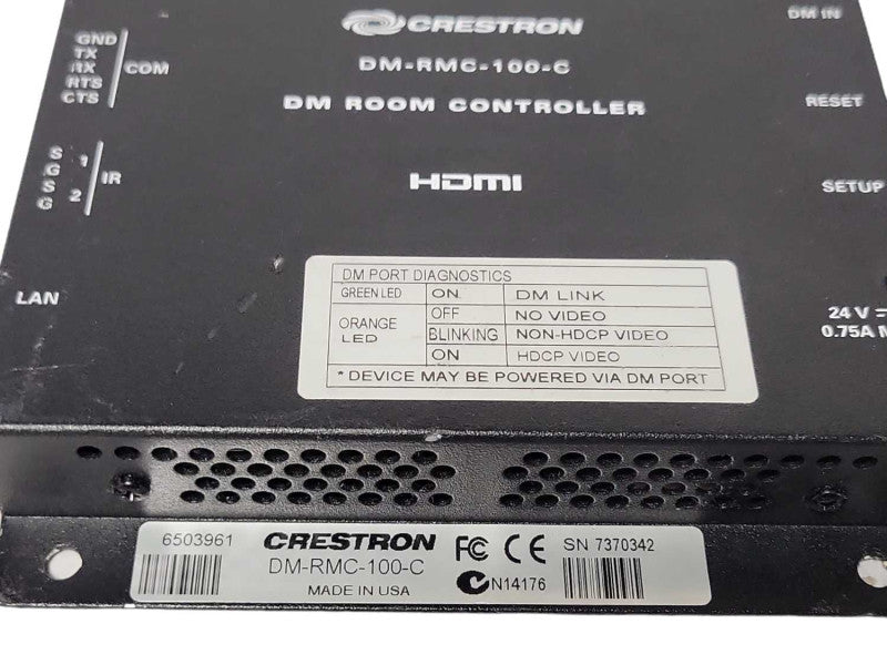 Crestron DM-RMC-100-C DM Room Controller HDMI, READ _