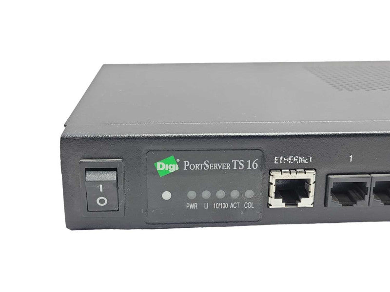 Digi PortServer TS 16 Desktop Serial-to-Ethernet 50001207-01, READ _