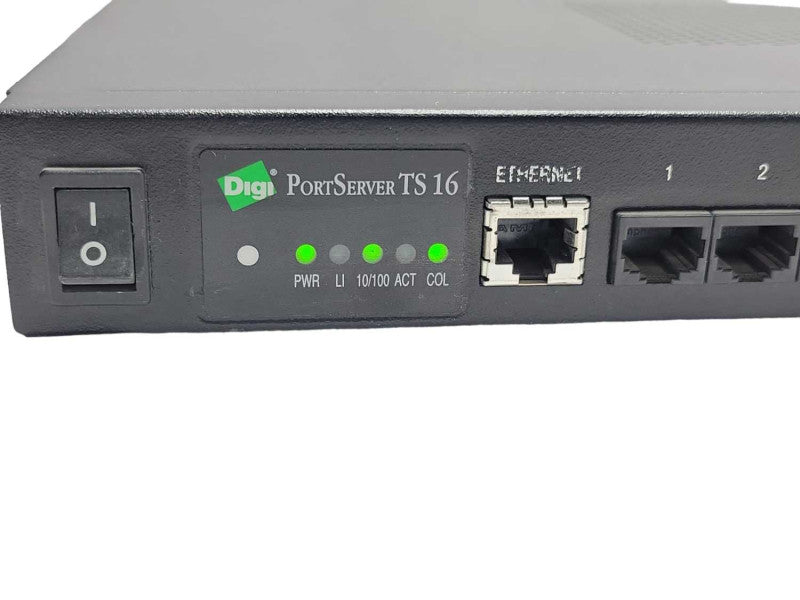 Digi PortServer TS 16 Desktop Serial-to-Ethernet 50001207-01, READ _