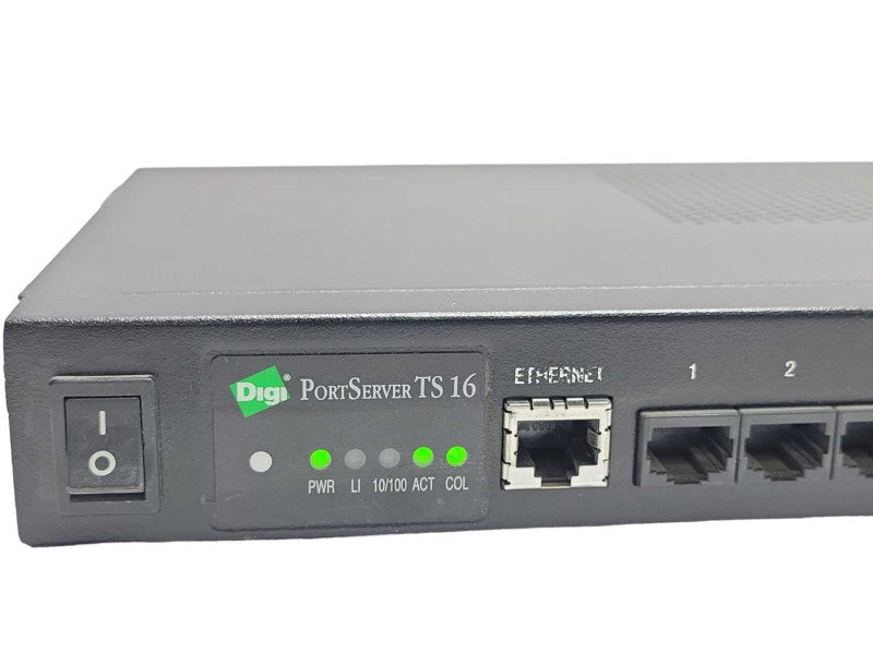 Digi PortServer TS 16 Desktop Serial-to-Ethernet 50001207-01, READ _
