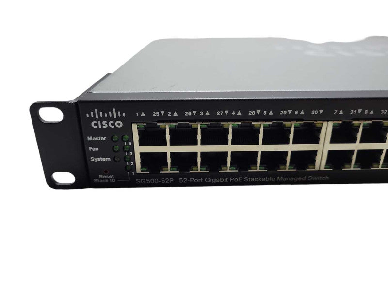 Cisco SG500-52P | 52-Port Gigabit PoE Stackable Managed Network Switch $