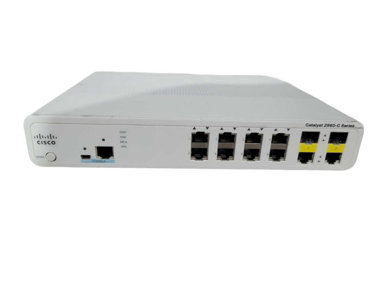 Cisco WS-C2960C-8TC-L 8 Port Fast Ethernet Compact Switch | Factory Reset Q!