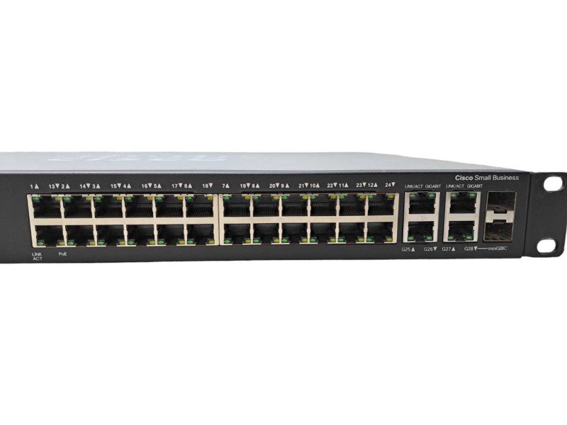 Cisco SG300-28P | 28-Port Gigabit PoE Managed Network Switch )