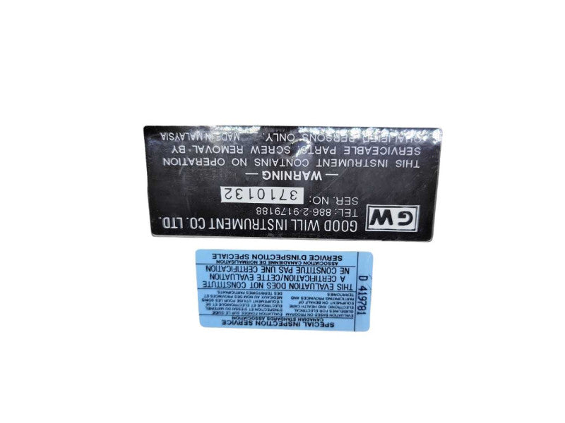 GW Good Will Instrument GFG-8015G 2Mhz Function Generator Q%