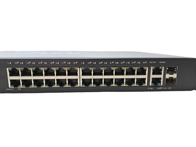 Cisco SG250-26P | 26-Port Gigabit PoE Smart Network Switch )