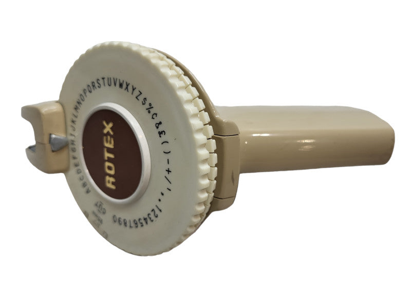 Rotex Label Maker Beige Handheld Vintage 60âs - Model &