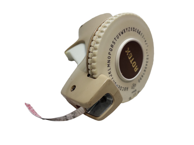 Rotex Label Maker Beige Handheld Vintage 60âs - Model &