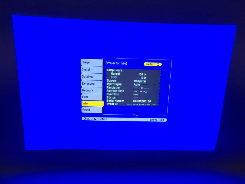 Epson VS355 H840A 3300 Lumens Projector 154 Hours Remote _