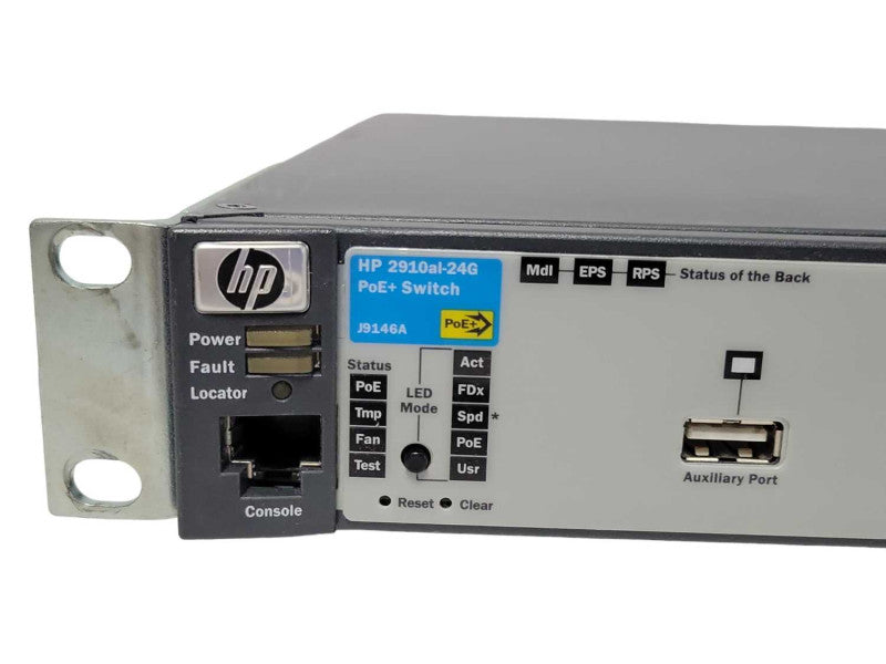 HP 2910al-24G POE+ J9146A 24-Ports Gigabit PoE Managed Switch _