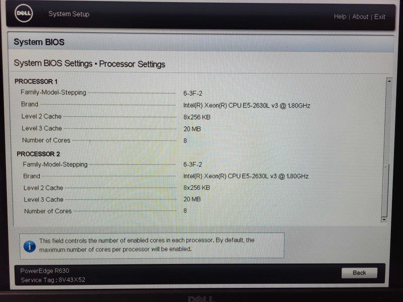 Dell PE R630 2x E5-2630L v3 @ 1.8GHz 64GB ECC DDR4 H730 Mini 2x PSU 2.5\\"  $