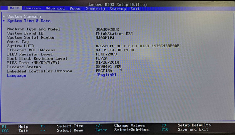 Lenovo ThinkStation E32 SFF | Xeon E3-1245 v3 @ 3.40GHz 16GB Ram Quadro K600 )