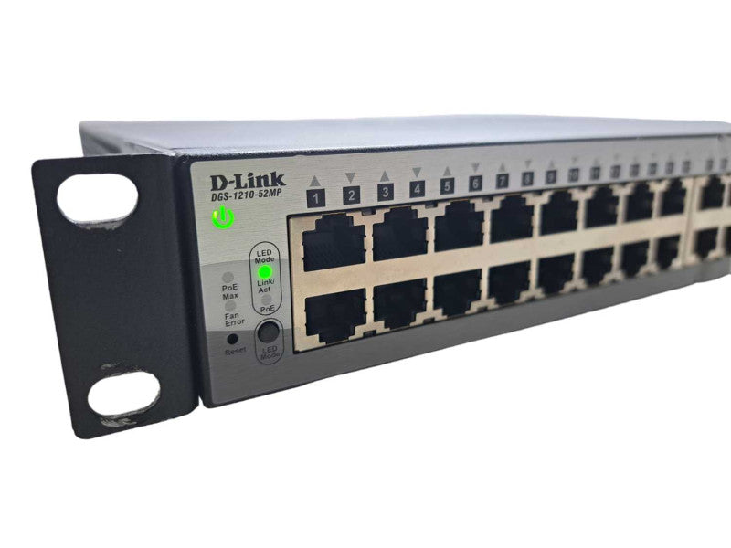D-Link DGS-1210-52MP | 52-Port Gigabit PoE Smart Managed Switch | 4x SFP )
