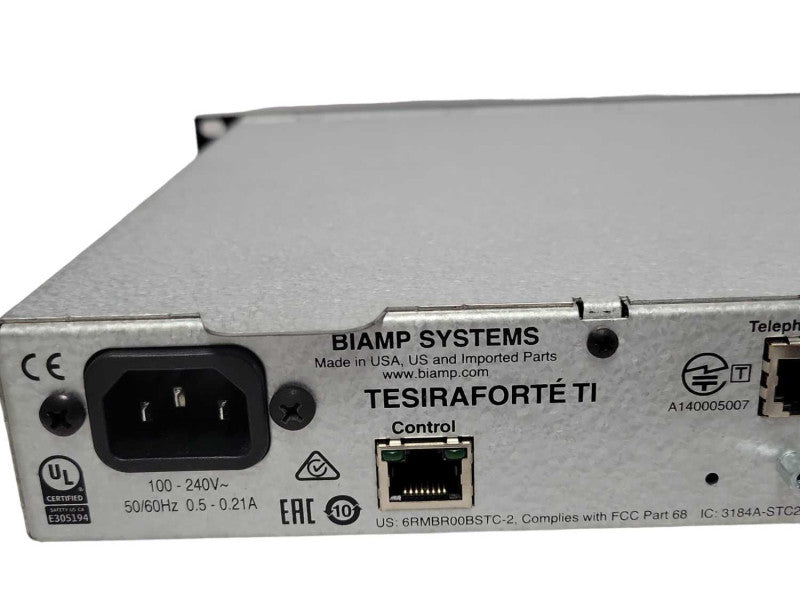 BiAmp Tesiraforte TI Digital Audio Signal Processor, READ _