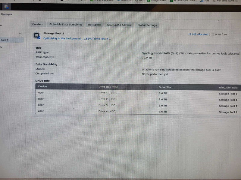 Synology NAS Rs822+ 4-bay 12TB $