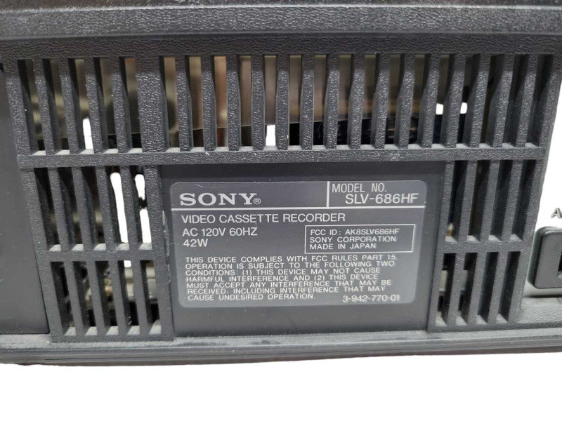 Sony SLV-686HF VCR %
