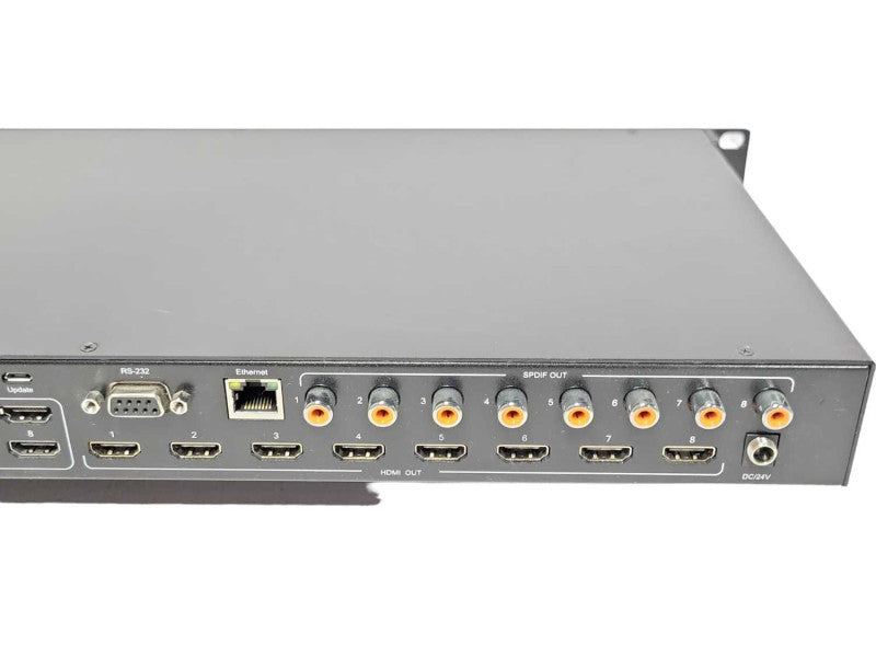 No Hassle Audio Video 8x8 HDMI Matrix 18gbps _