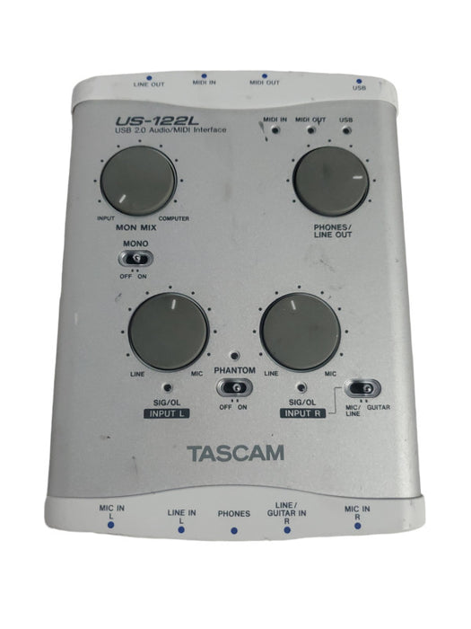 TASCAM US-122L USB 2.0 Audio/MIDI Interface (AS-IS) |