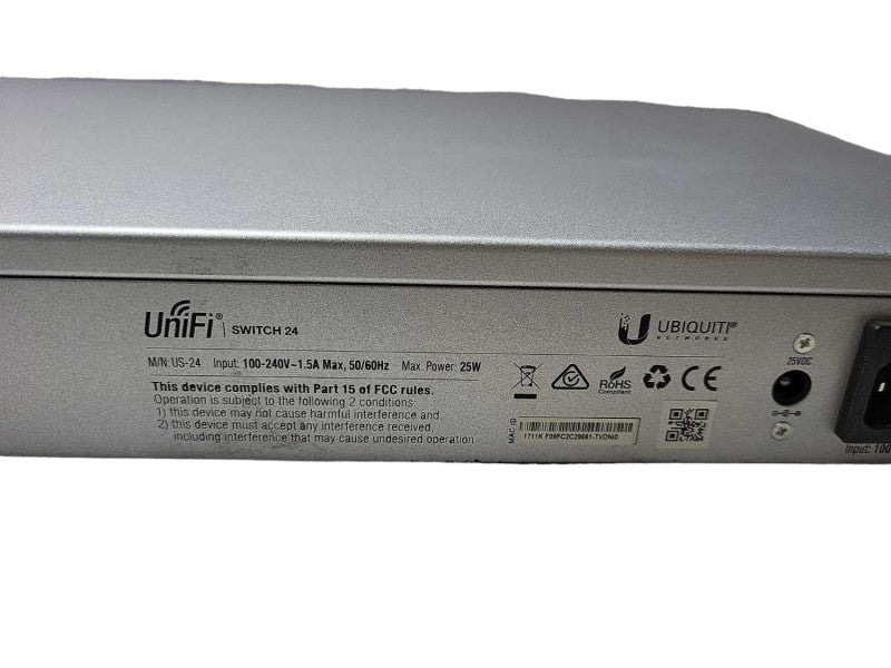 UBIQUITI UNIFI 24-PORT MANAGED GIGABIT ETHERNET SWITCH WITH SFP US-24 READ $
