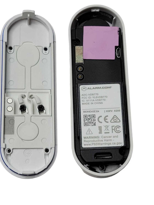 Alarm.Com ADC-VDB770 Video Doorbell, READ _