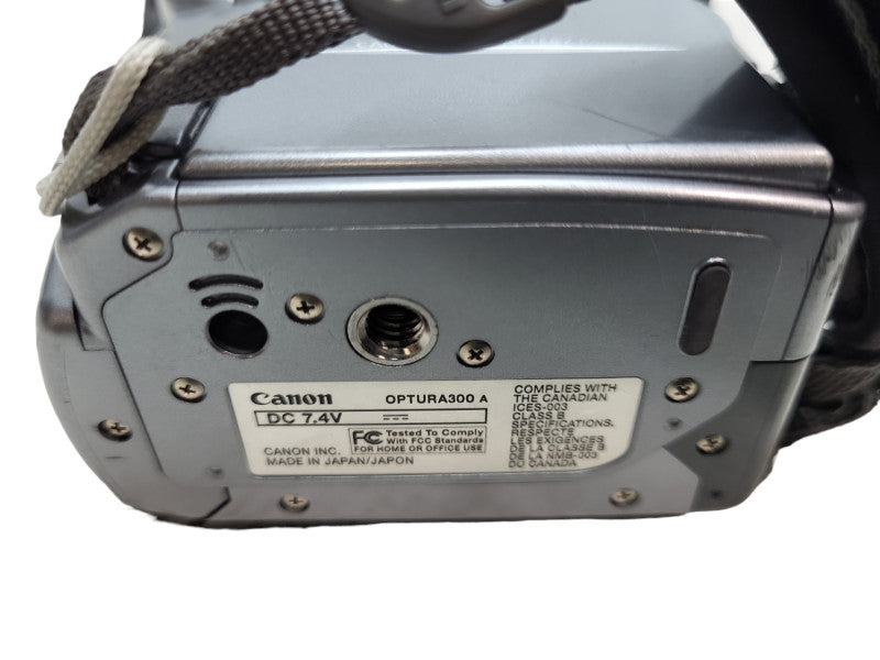 Canon Optura 300 A MiniDV Camcorder Optical Zoom 2.0 MP 200 X Digital &
