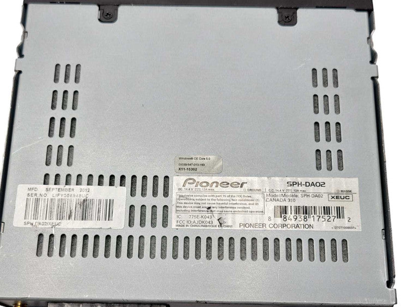 Pioneer Sph-da02 Head Unit for Car Radio Car Stereo, READ _