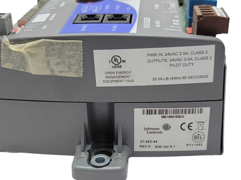 Johnson Controls Metasys VMA1630 Modular Variable, READ _
