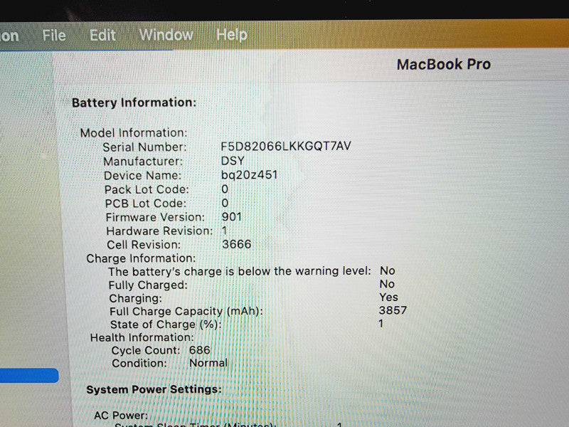 Apple Macbook Pro 2017 13\\" Core i5-7360U @ 2.3Ghz 8GB DDR3 120GB SSD [Read] (