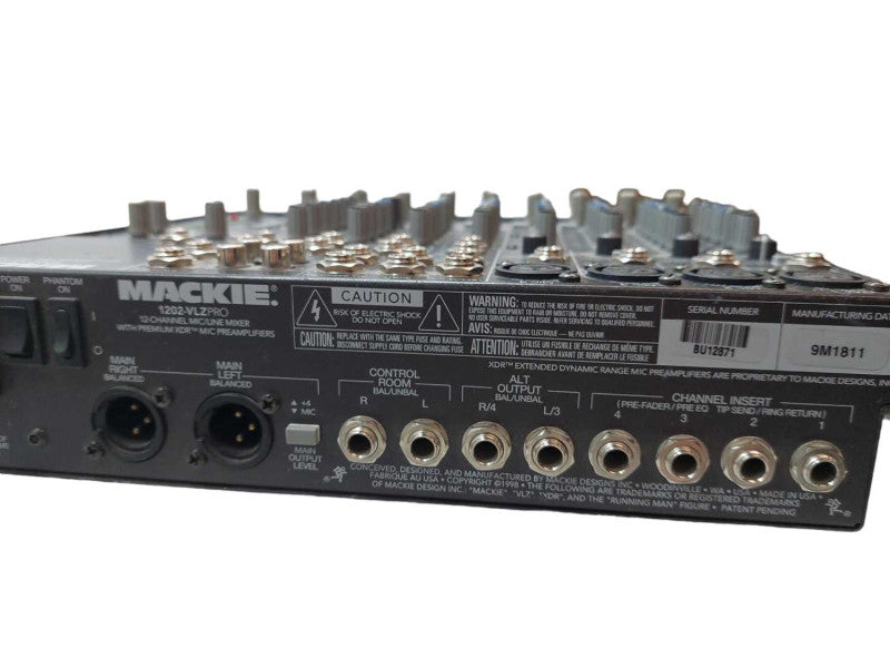 Mackie 1202-VLZPro 12-Chanel Mic/Line Mixer with Premium XDR Mic PreAmplifier â