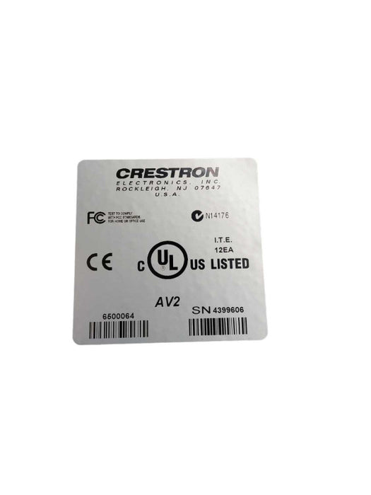 Crestron Audio Visual Control Center AV2  =